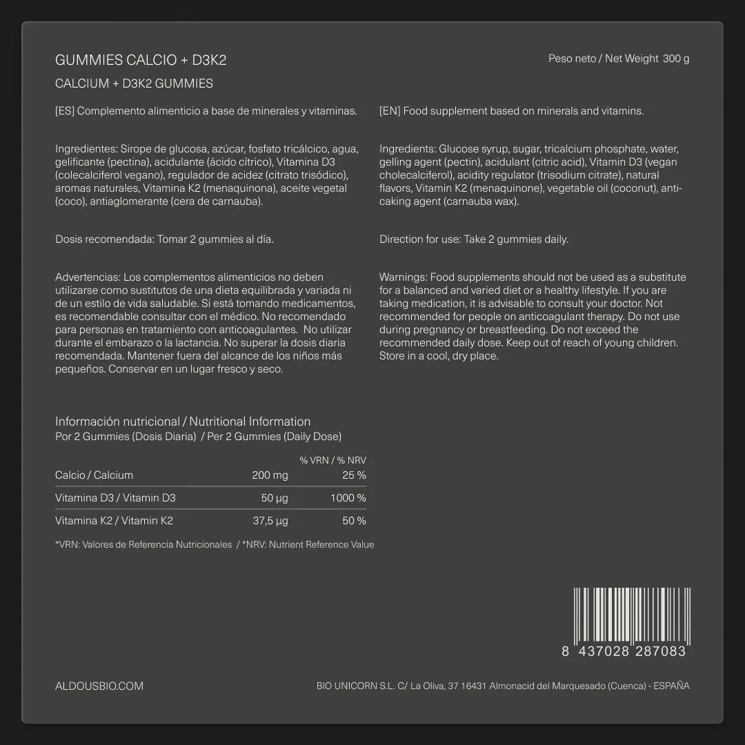 Vitamina D3K2 + Calcio en gominolas - Image 8