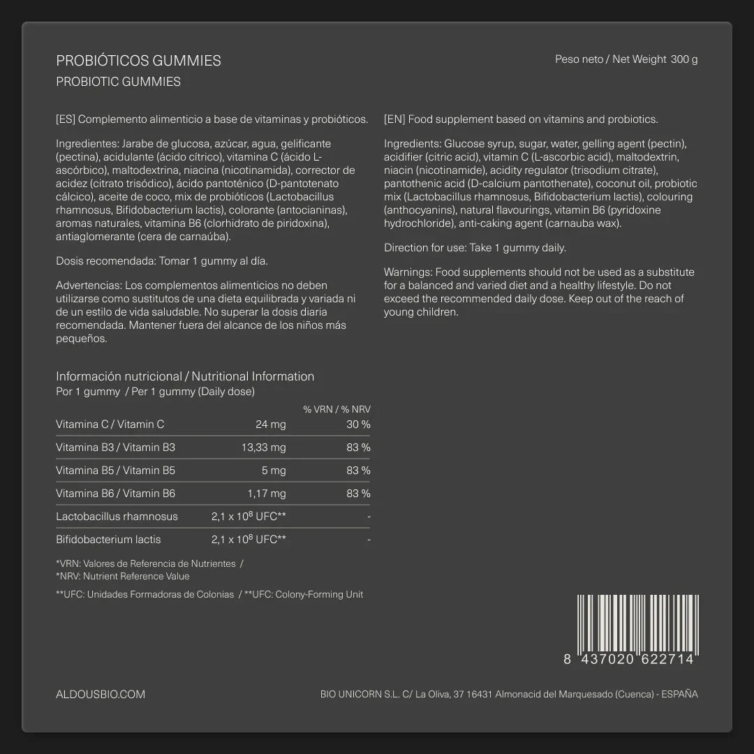 Probióticos con Vitaminas en gominolas - Image 8